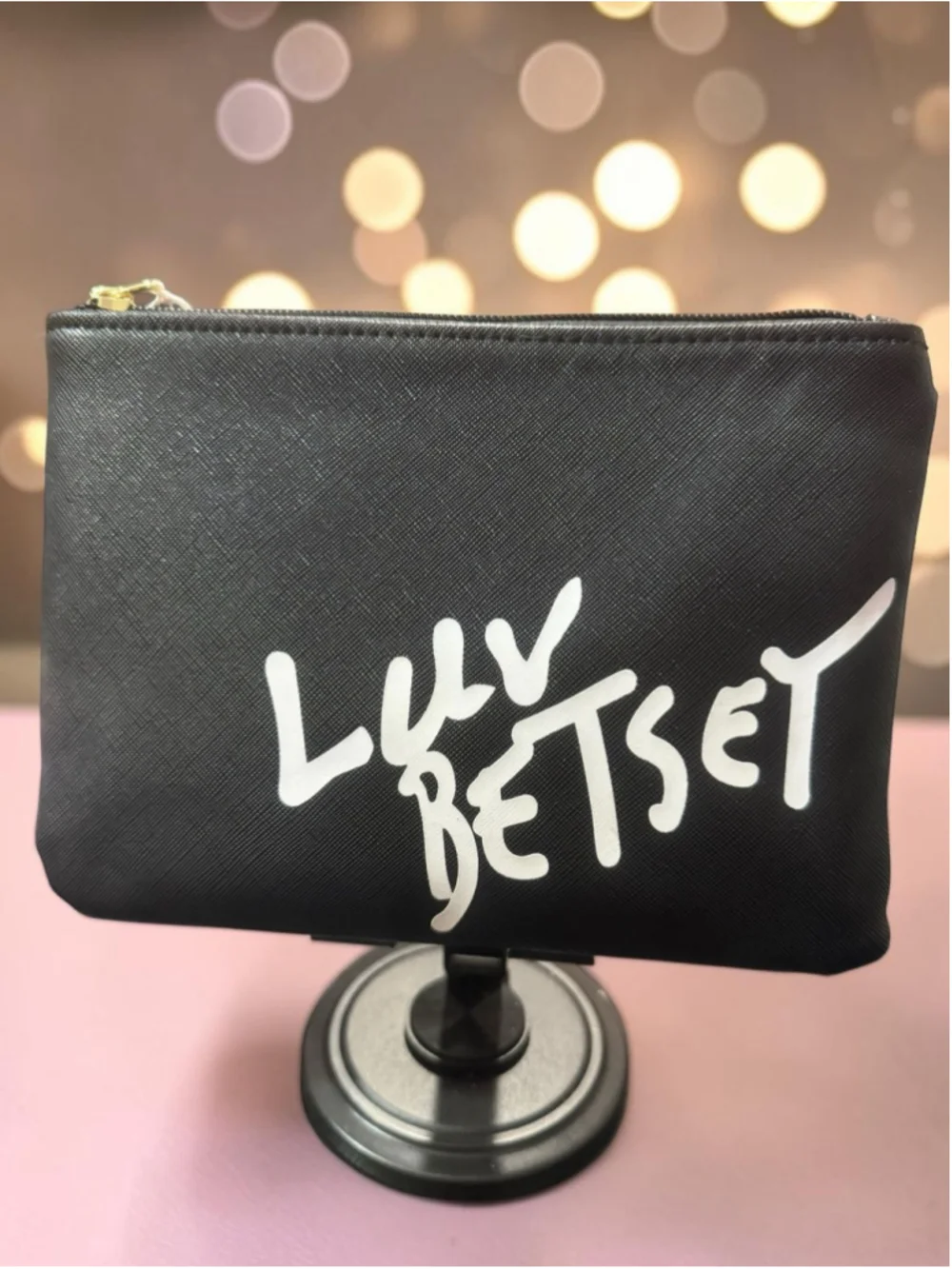 Luv Betsey by Betsey Johnson Black Crossbody Bag Wristlet Convertible Clutch Flo